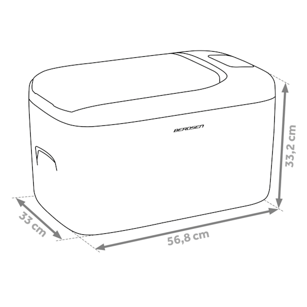 Icemax 401 Berdsen kompressorkøleskab, 21 liter - hvid