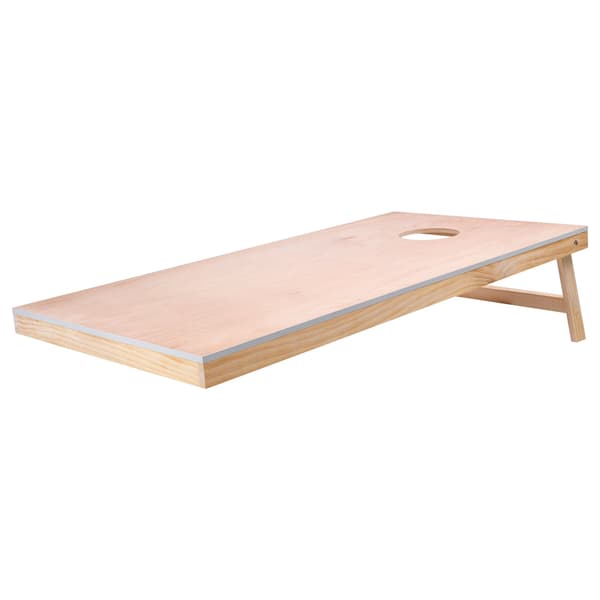 Cornhole-bræddesæt, 12x60 cm massivt træ, foldbar kuffert