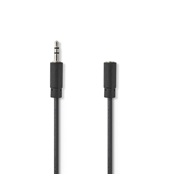 Stereo Audio kabel | 3.5 mm Hanstik | 3.5 mm Hunstik | Nikkelpla