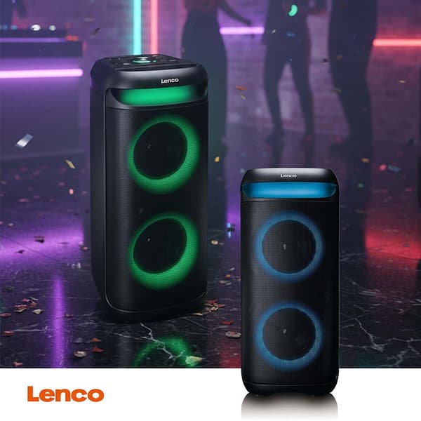 Bluetooth-partyhögtalare, LED-lampor, 100W, TWS-parkoppling
