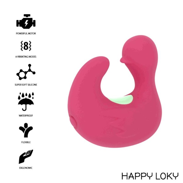 Happy Loky - Duckymania ladattava silikonistimulaattorisormi