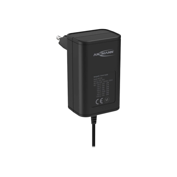 ANSMANN APS 300 - Strömadapter - 3.6 Watt - 0.6 A (power DC jack) - svart