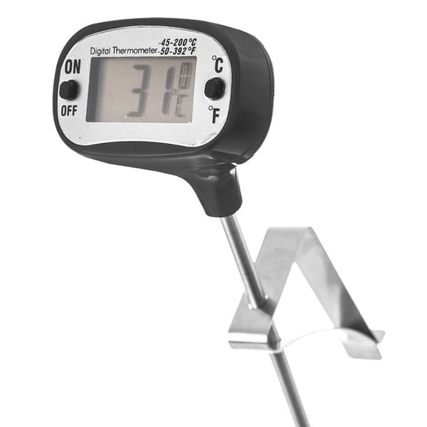 Elektronisk kødtermometer med indsatssonde 17 cm