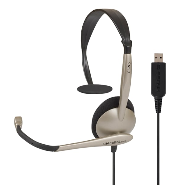 KOSS Headset CS100 On-Ear USB Guld/Sort