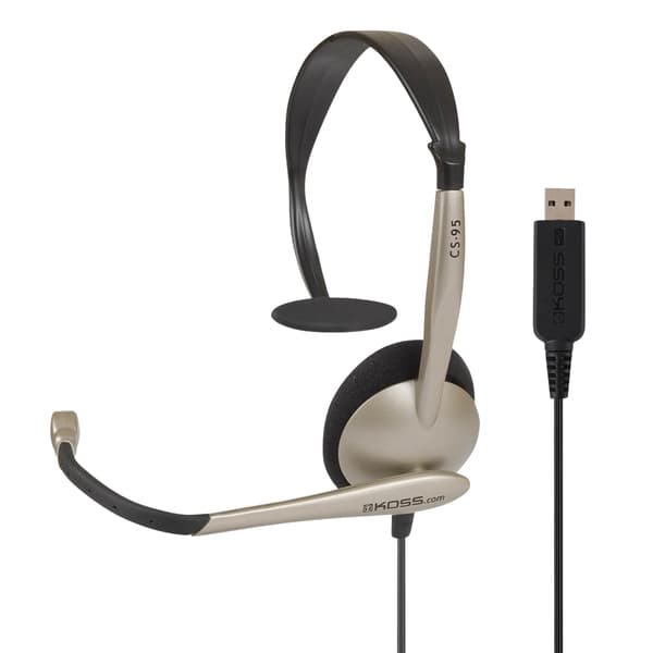 KOSS Headset CS100 On-Ear USB Guld/Svart