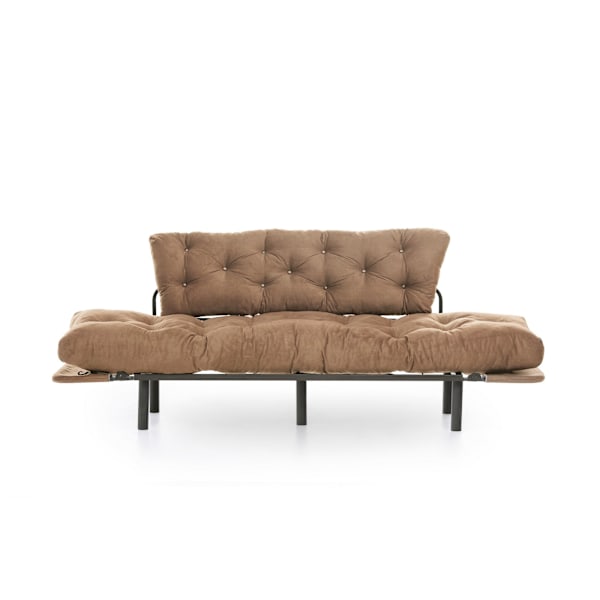 3-sæders sovesofa Nitta tredobbelt - lysebrun