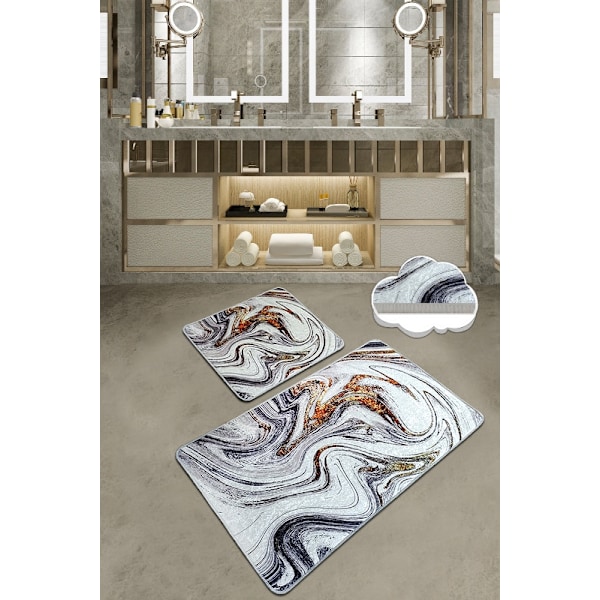 Bathmat Set (2 kpl) Blur