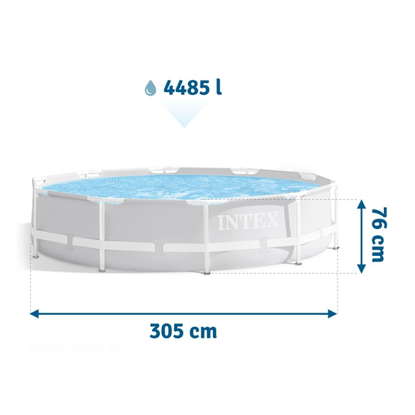 Prism Frame puutarha-allas 305 x 76 cm INTEX 26700