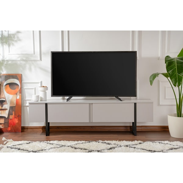 TV Stand Serenity - Grå, Sort