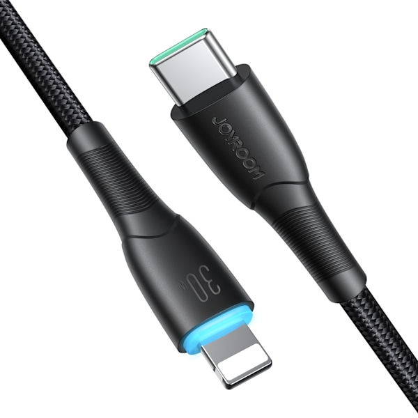 Kabel til iPhone Starry Series USB-C - Lightning 30W 1m sort
