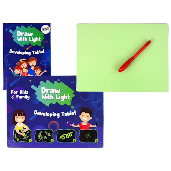 Fluorescerende Sketch Light Board med Torch Pen & Letters