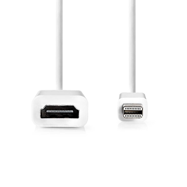 Mini DisplayPort kaapeli | DisplayPort 1.2 | Mini DisplayPort Uros | HDMI™ Ulostulo | 21.6 Gbps | Niklattu | 0.20 m | Pyöreä | PVC | Valkoinen | Laati