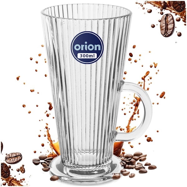 Kaffe latte glas 300 ml