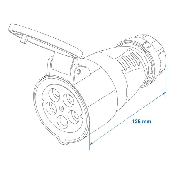 CEE hunstik 16A 5-polet