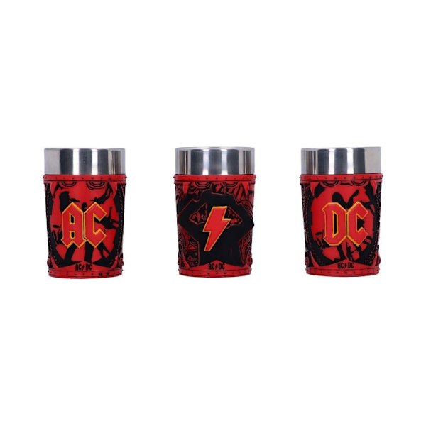 AC/DC Shot Glasses -logo 3 kpl