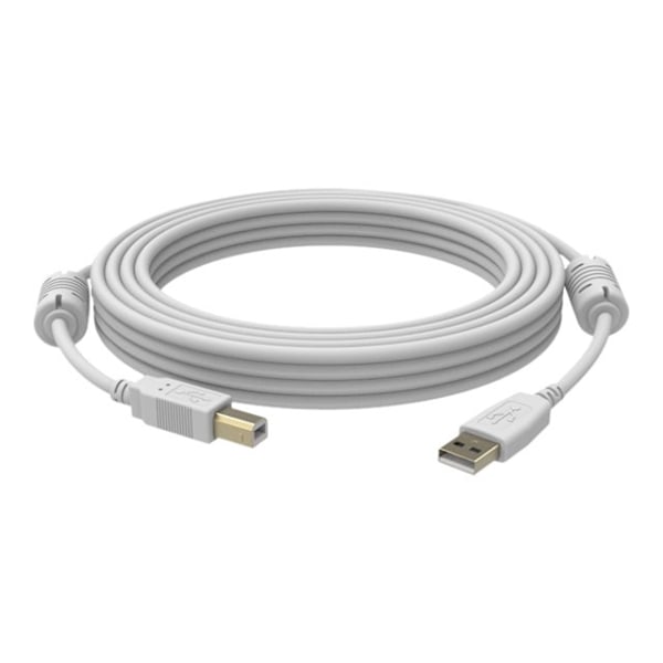 Vision Techconnect 2 - USB-kaapeli - USB tyyppi B (uros) USB:hen (uros) - USB 2.0 - 3 m - valkoinen