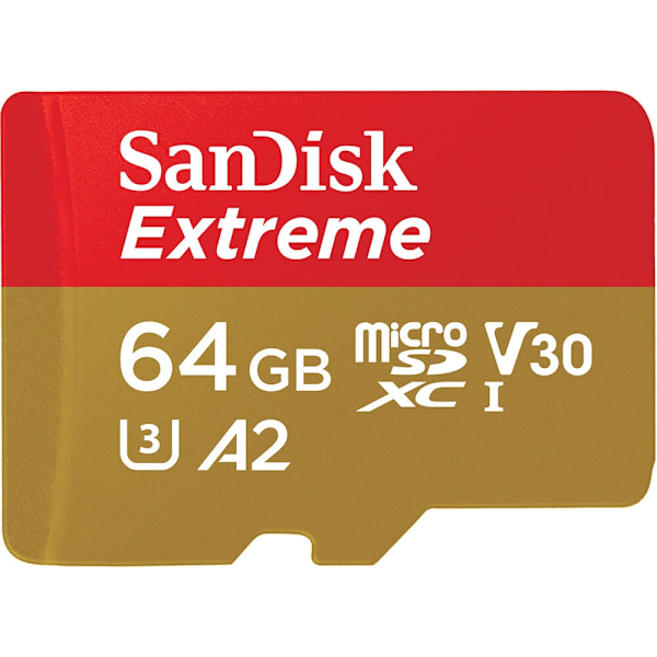 SANDISK MicroSDXC Extreme 64GB sovitin 170MB/s A2 C10 V30