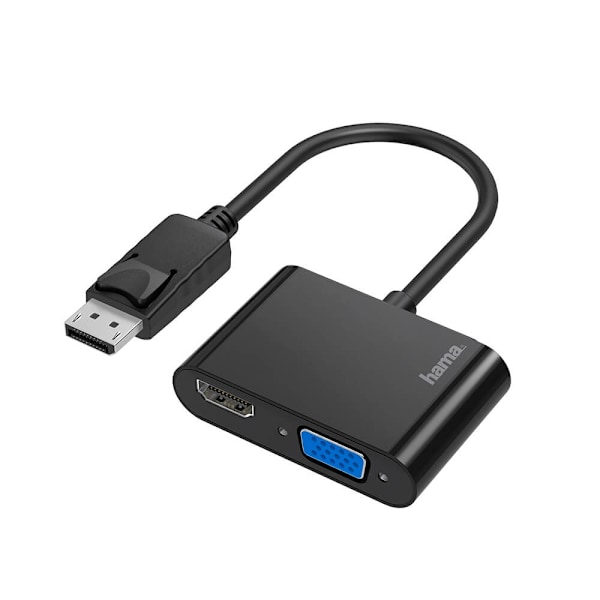 HAMA Multimediasovitin 2-in-1 DisplayPort-VGA/HDMI 4K