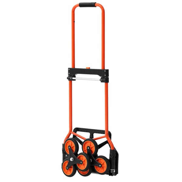 Trappevogn, 54 kg, foldbar 6-hjulet tralle