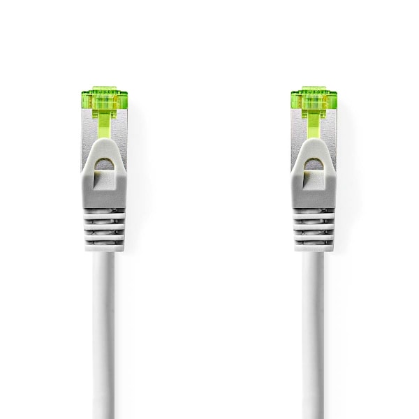 CAT7 netværkskabel | S/FTP | RJ45 Han | RJ45 Han | 1.00 m | Snagless | Runde | LSZH | Grå | Label