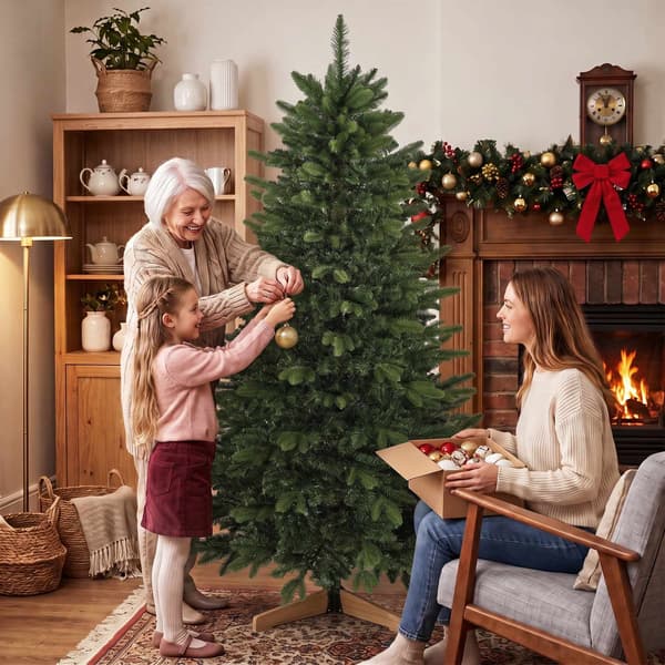 Kunstigt juletræ 180 cm, Fraser Gran med træfod