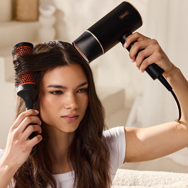 Wahl Ionic Flow hårtørrer 2100 W med Cool Shot, sort, diffuser, koncentrator