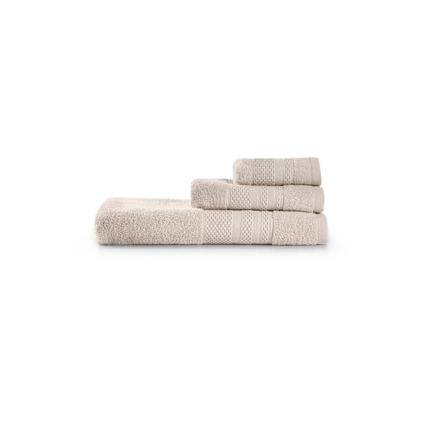 Pyyhesetti (3 kpl) Piramit - Cappuccino