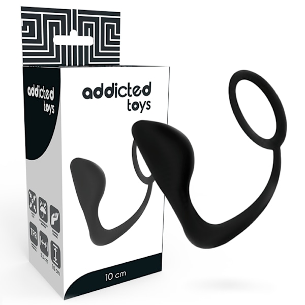 Addicted Lelut - Anaalitulppa mustalla penisrenkaalla