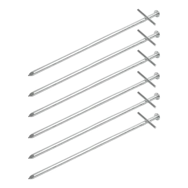 Klippepind 17cm metal med weldon krydsstift 6 stykker i polybag