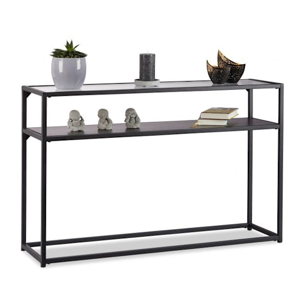 Konsolbord glas metall