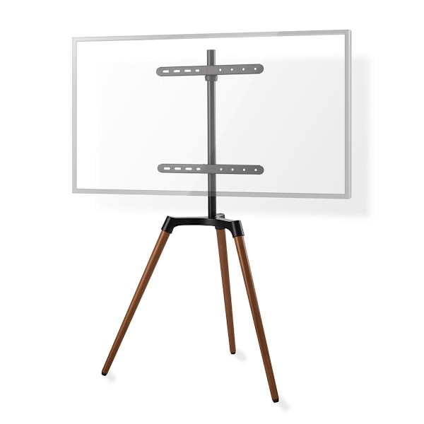 TV Gulv Stand | 50 - 65 " | Maksimal vægt: 35 kg | Scandinavian Design | Kan drejes | skrid rem | Snap-lock | Aluminium / Stål | Sort Sort, Brun