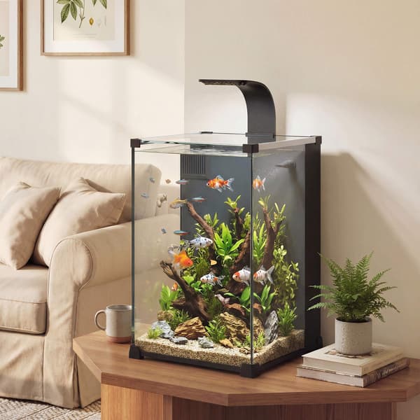 36L Nano Akvariumsæt med LED-lys og filter