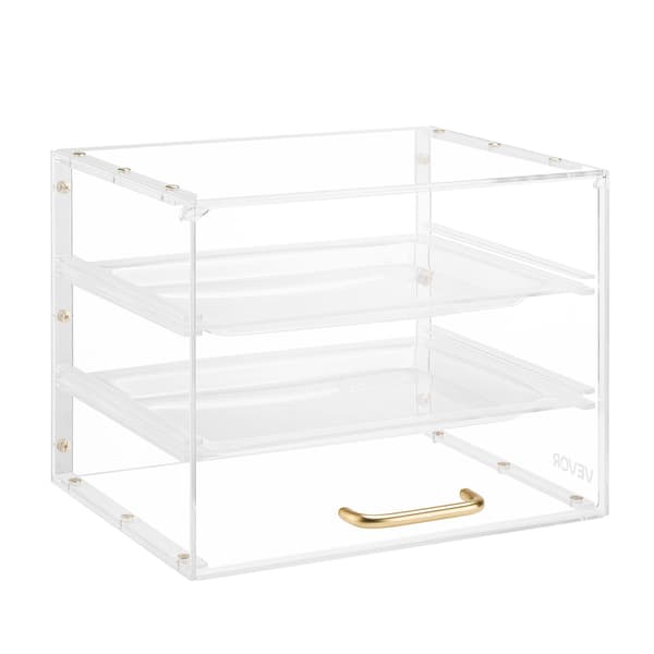 Bagerimonter, 3-våningars akryl uppfällbar dörr, 33 cm