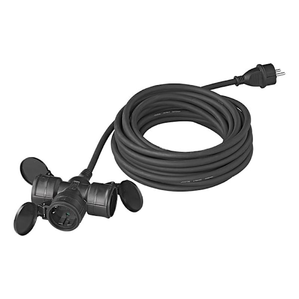 Uttag Schuko 3-vägs 10M 3x2,5mm²