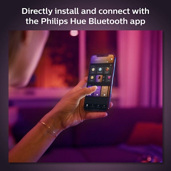 Philips Hue LED-älylamppu, white and color ambiance, E27,1100 lm, 2-pack