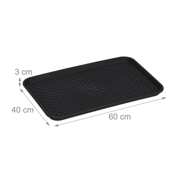 sæt med 3 drypbakker til sko 60 x 40 cm