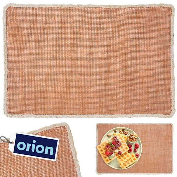 Rektangulær køkkenmåtte i polyesterfiber med elegant kant