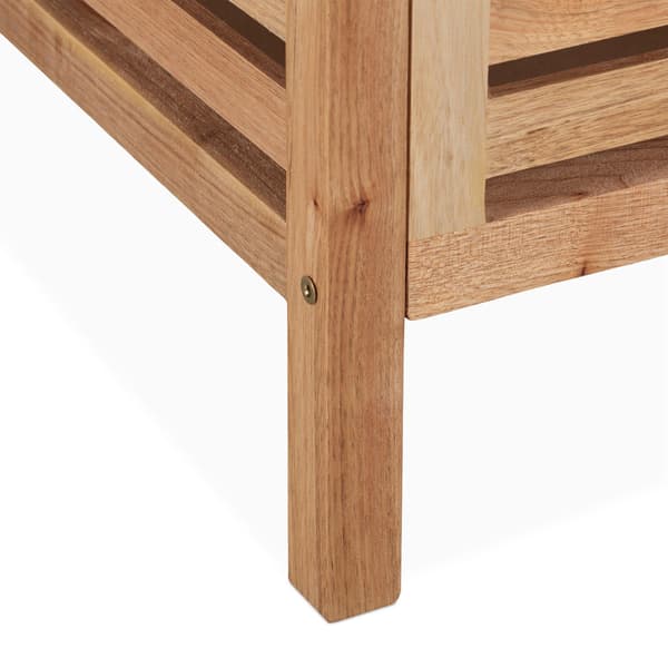 Pyykkikori, jossa istuin Walnut Wood