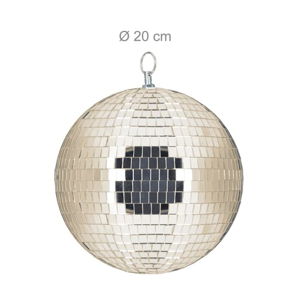 Diskokugle 20 cm – Loftmontering, spejlfinish