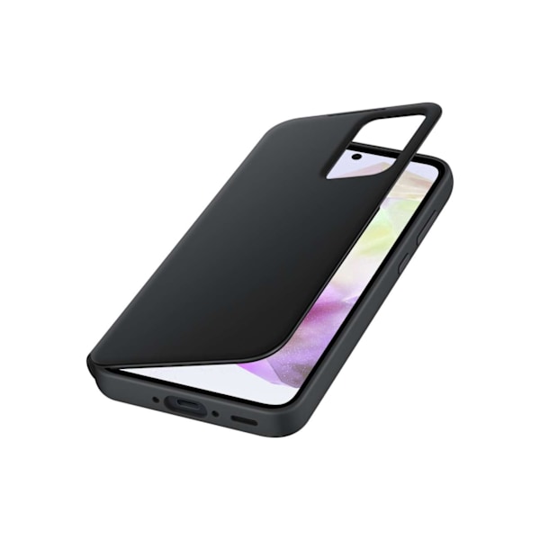Originalt Smart View Wallet etui med klap til Samsung Galaxy A35, sort
