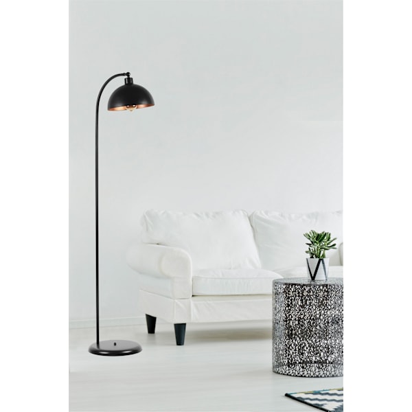 Golvlampa Azra Siyah Retro Başlıklı Lambader