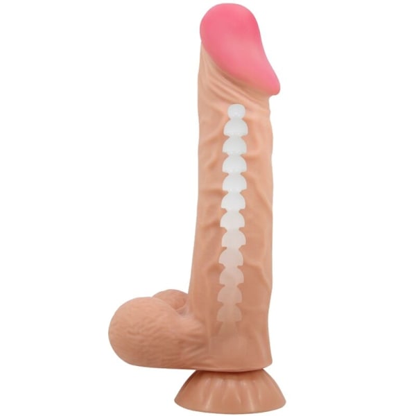 Pretty Love - Sliding Skin Series Realistisk Dildo Med Sliding Skin Sugekop 24 Cm