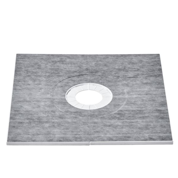 Duschkarkit 914x914mm, 160mm mittavlopp, 2 dukar