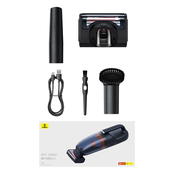 Baseus AP02 6000Pa 130W håndholdt bilstøvsuger, sort