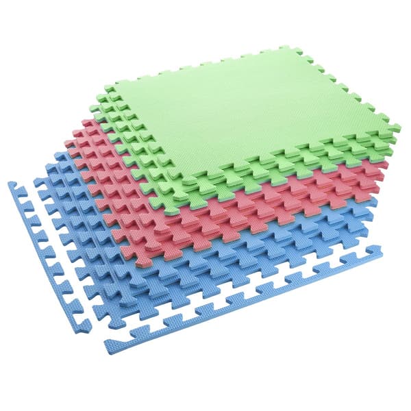 Pussel skyddsmatta, multipack, 60x60x1,0 cm, 9 st set