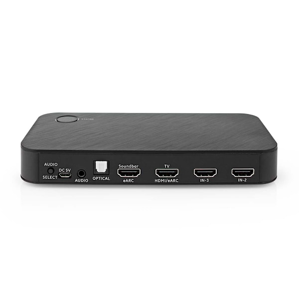 Digitaalinen Audiomuunnin | Kaksisuuntainen | Tuloliitäntä: DC Virta / 3x HDMI™ tuloliitäntä | Lähtöliitäntä: 1x 3.5 mm / 1x TosLink / 2x HDMI™ lähtö