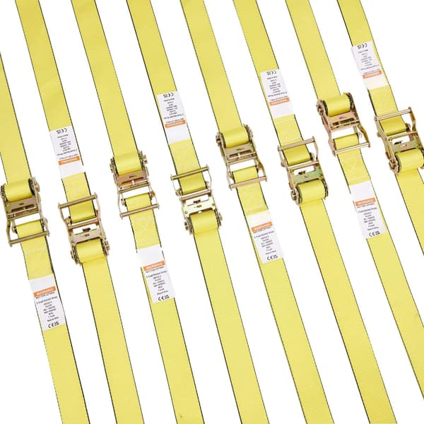 Spärrremmar med 8-pack, 5 cm x 4,5 m, E-spår