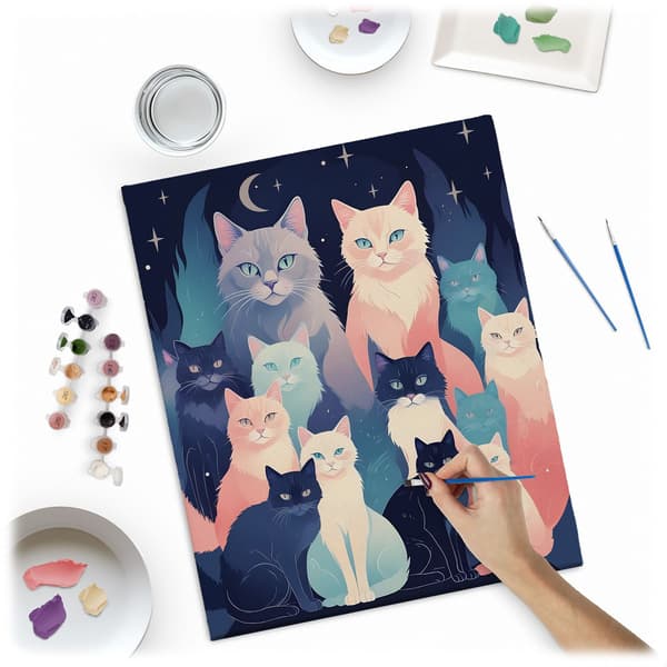 Målning efter siffror 40x50 cm Massido Cats