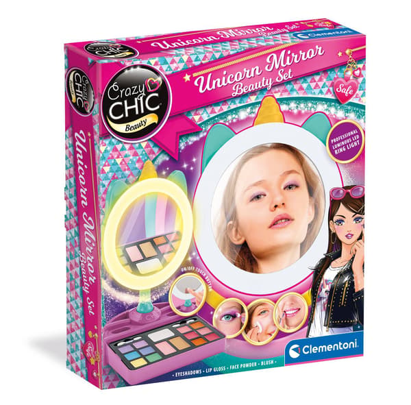 Crazy Chic -Sminkspegel Med Belysning Och Smink
