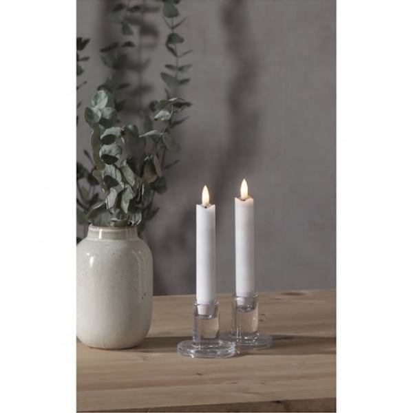 LED ANTILYS FLAMME / 2-pak / 15 cm / Batteri / timer
